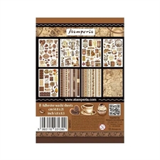 Stamperia Washi Pad A5 - Coffee and Chocolate 